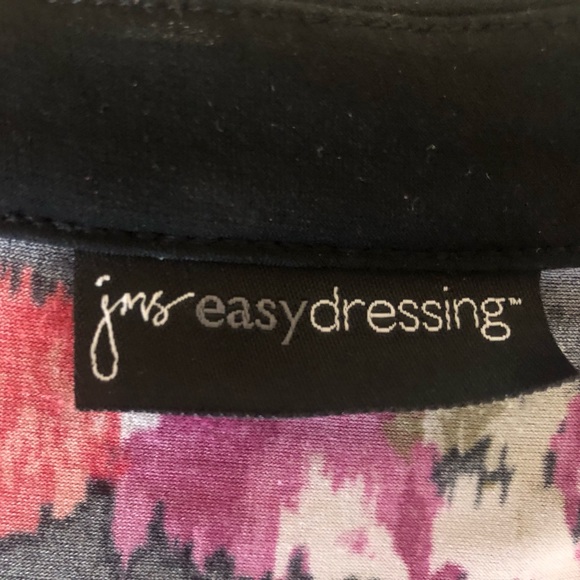 jms Easy Dressing Floral Short Sleeve Blouse Women’s Plus  Size XXL - Picture 6 of 12